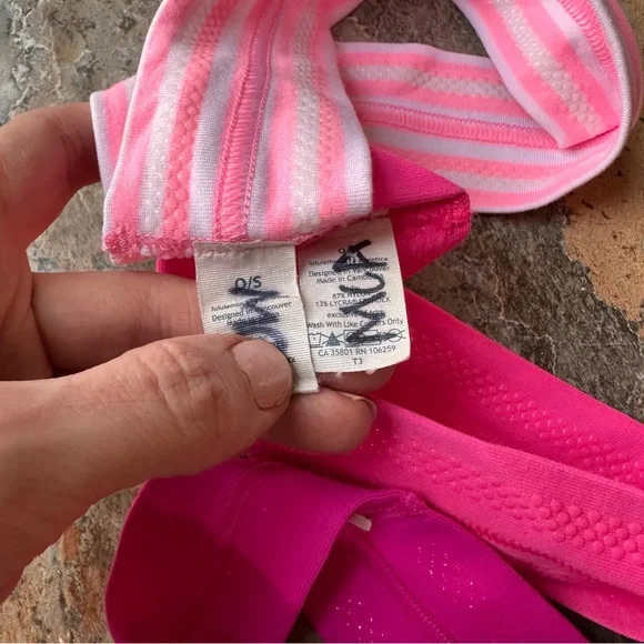 Lululemon Pink Headband Set 3 Pieces - Picture 6 of 7